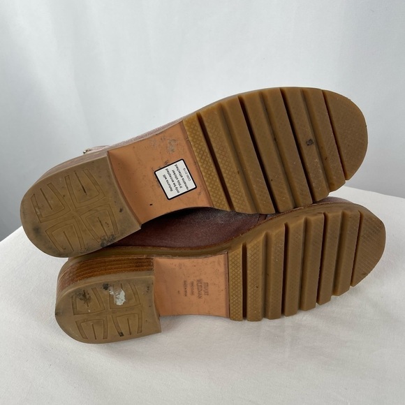 Stuart Weitzman Metermaid Velvet‎ Combat Boots in Candy Pink Size 7.5 - Picture 15 of 16